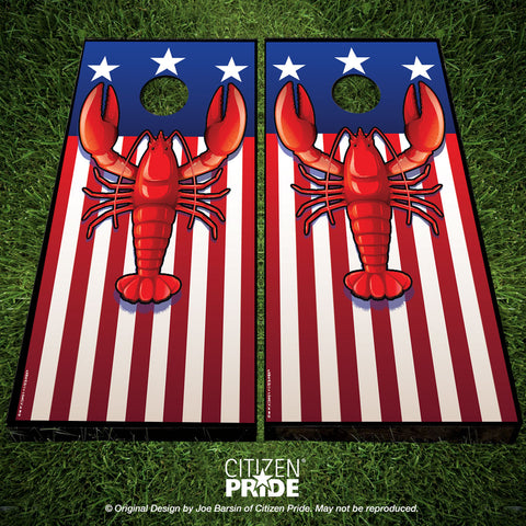 USA Lobster Cornhole Board Vinyl Skin Wraps, 24x48"