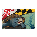 Maryland Terrapin, Large Flag, 56 x 34.5" with 2 grommets