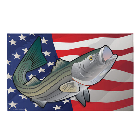 USA Rockfish, Large Flag, 56 x 34.5" with 2 grommets