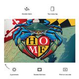 Maryland Blue Crab "Home", Large Flag, 56 x 34.5" with 2 grommets