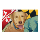 Maryland Yellow Lab, Large Flag, 56 x 34.5" with 2 grommets