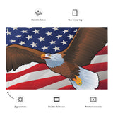 USA Bald Eagle, Large Flag, 56 x 34.5" with 2 grommets