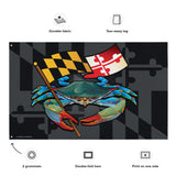 Blue Crab Maryland Banner Flag, Large Flag, 56 x 34.5" with 2 grommets