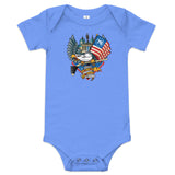 Philadelphia Fan Crest, Baby short sleeve one piece