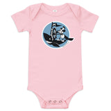 Steamboat Willie Sailing a Whale, Baby short sleeve one piece