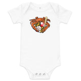 Oriole Baseball Crab Maryland Crest, Baby short sleeve one piece