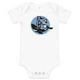 Steamboat Willie Sailing a Whale, Baby short sleeve one piece