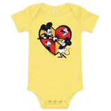 Steamboat Willie & Friends, Love with Hearts, Baby short sleeve one piece