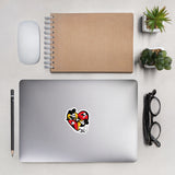 Steamboat Willie & Friends, Love with Hearts, Bubble-free Sticker