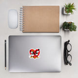 Steamboat Willie in Love with Heart, Bubble-free Sticker