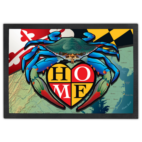 Maryland Blue Crab "Home" Doormat