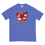 Steamboat Willie in Love with Heart, Unisex garment-dyed heavyweight t-shirt