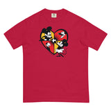 Steamboat Willie & Friends, Love with Hearts, Unisex garment-dyed heavyweight t-shirt