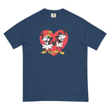 Steamboat Willie in Love with Heart, Unisex garment-dyed heavyweight t-shirt