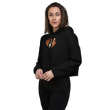 Oriole Baseball Crab Maryland Crest, Crop Hoodie