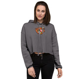 Oriole Baseball Crab Maryland Crest, Crop Hoodie