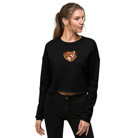 Oriole Baseball Crab Maryland Crest, Crop Sweatshirt