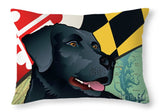 Maryland Black Lab  - Throw Pillow