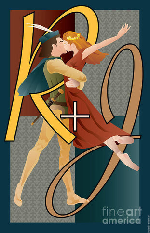 Romeo and Juliet Ballet R+J - Theater Art Print