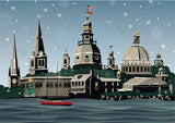 Snowy Annapolis Holiday Card by Joe Barsin, 7x5