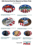 Washington DC USA Oval Magnet collection, 6x4