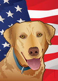 USA Yellow Lab Large House Flag by Joe Barsin, 28x40