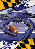 Ravens Sports Crab of Baltimore House Flag by Joe Barsin, 28x40