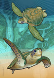 Coastal Sea Turtle of the Atlantic House Flag by Joe Barsin, 28x40