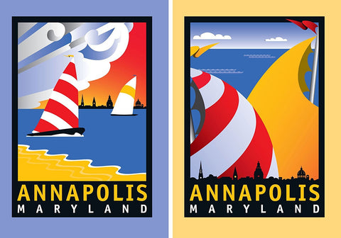 Annapolis Coastal card pack of 10, 5 of each design, 5x7