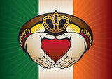 Irish Claddagh Large House Flag by Joe Barsin, 40x28