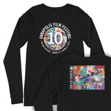 Annapolis Film Festival:  10 Years (front) & 2013-2022 (back) - Unisex Long Sleeve Tee