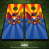 Arizona Sports Fan Crest Cornhole Boards, 24x48"