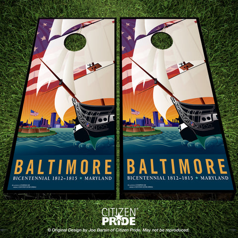 Baltimore 1812 Cornhole Boards