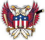 Washington DC Double Eagle Shield sticker decal die cut vinyl, 5.2x4.7