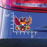 Arizona Sports Fan Crest, sticker decal die cut vinyl, 5x4.4"