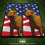 USA Chessie Cornhole Boards & Vinyl Skin Wraps, 24x48"