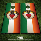 Irish Claddagh Cornhole Boards & Vinyl Skin Wraps, 24x48"