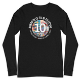 Annapolis Film Festival:  10 Years (front) & 2013-2022 (back) - Unisex Long Sleeve Tee