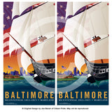 Baltimore 1812 Cornhole Board Vinyl Skin Wraps