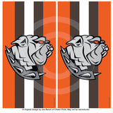 Cleveland Browns Dawg Sports Crest Cornhole Board Vinyl Skin Wraps, 24x48"