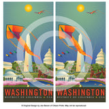 Washington DC: Springtime Cornhole Boards & Vinyl Skin Wraps, 24x48"