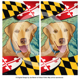 Maryland Yellow Lab Cornhole Boards & Vinyl Skin Wraps, 24x48"