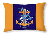 Anchors Aweigh Fouled Anchor - Throw Pillow