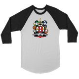 Boston Sports Fan Crest - Unisex 3/4 sleeve raglan shirt