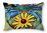 Blue Crab Maryland Black-eyed Susan - Throw Pillow