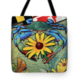 Blue Crab Maryland Black-eyed Susan - Tote Bag