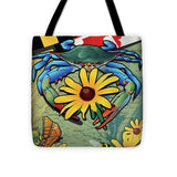 Blue Crab Maryland Black-eyed Susan - Tote Bag