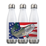 USA Rockfish, Steel Slim Neck Bottle 18oz