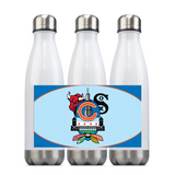 Chicago Sports Fan Crest II, Steel Slim Neck Bottle 18oz