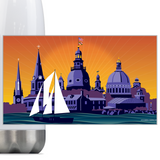 Annapolis Steeples and Cupolas, Steel Slim Neck Bottle 18oz